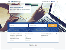 Tablet Screenshot of michaelpage.com.tw