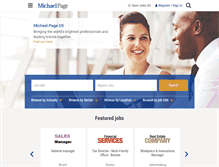Tablet Screenshot of michaelpage.com