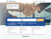 Tablet Screenshot of michaelpage.com.au
