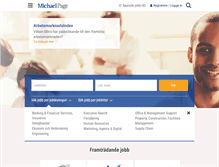 Tablet Screenshot of michaelpage.se