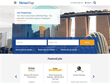 Tablet Screenshot of michaelpage.com.sg