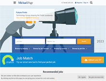 Tablet Screenshot of michaelpage.co.uk